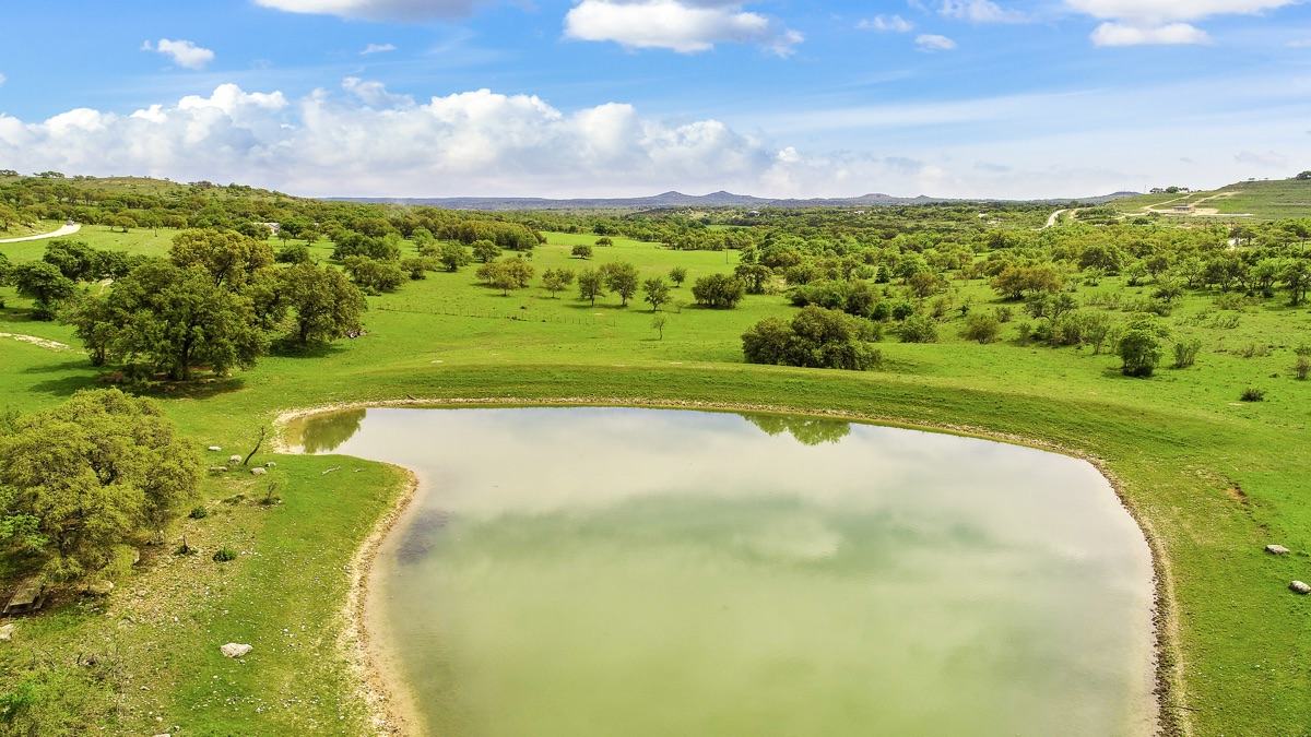 Ranch acreage from the air